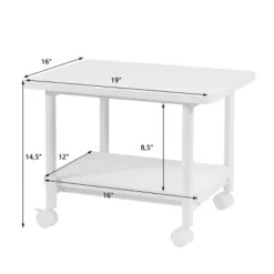 Tangkula 2-Tier Rolling Under Desk Printer Cart With 2 Storage Shelves Printer Stand For Home Office -Smart Office Sets GUEST 2af6269d cbe7 47e0 a441 800f27c81ae8
