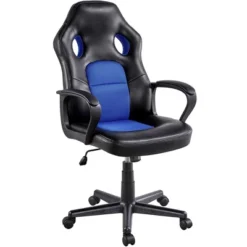 Yaheetech Office Chair Desk Artificial Leather Gaming Chair -Smart Office Sets GUEST 2b2e8784 1313 4d64 97f8 3040e5738650