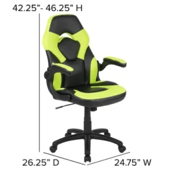 Flash Furniture Gaming Desk And Racing Chair Set With Cup Holder, Headphone Hook & 2 Wire Management Holes -Smart Office Sets GUEST 2b3c1518 923d 4c78 b7bb f6e3097cc5cd 1