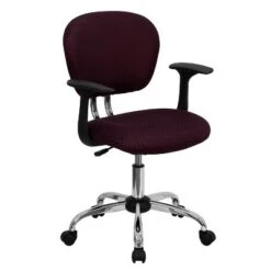 Emma And Oliver Mid-Back Mesh Padded Swivel Task Office Chair With Chrome Base And Arms -Smart Office Sets GUEST 2c570a08 f986 407d bdb9 5bcd95c4a4bc