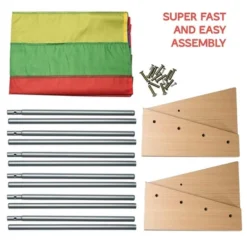 Toddler Book Shelf Organizer - Wooden Kids Book Case Storage & Magazine Rack With 5 Multicolored Nylon Fabric Shelves - Easy-to-Reach Kids Bookshelf -Smart Office Sets GUEST 2c7b2efa 5f95 4e2c 8345 62f3b9a9b6c0