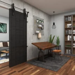 Industrial Teak Wood Console Table Brown - Olivia & May -Smart Office Sets GUEST 2d40a527 f018 437a 9d33 105cd38885a7