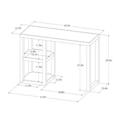 Carson Wood Writing Desk With Storage White - Threshold™ -Smart Office Sets GUEST 2e25fab9 58e1 4d1d ab2f 351e9f9fb385