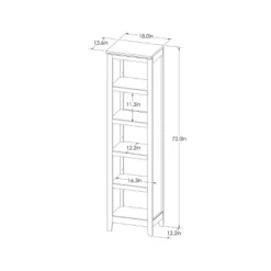 72" Carson Narrow Bookcase - Threshold -Smart Office Sets GUEST 2f5b1add e3dc 46cd a227 07b43a380bc4