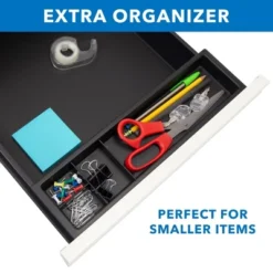 Mount-It! 3 Drawer Cabinet For Under Desk With Wheels | Rolling Storage With Lock For Files & Materials, Mobile Space Saving For Home & Office - White -Smart Office Sets GUEST 2f6e253b 0f4e 4809 81a8 7789e70975db