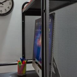 ICarus Mesh Gaming Desk With Wood Desktop - X Rocker -Smart Office Sets GUEST 31410e39 2926 40ce 9a6f ebef49557400