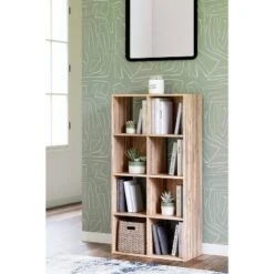 47.05" Piperton 8 Cube Organizer Natural - Signature Design By Ashley -Smart Office Sets GUEST 33249cb1 02b4 416c 93b7 26588276abde