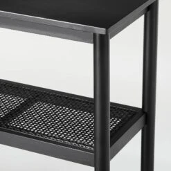 Wood & Cane 3-Shelf Console Bookcase - Hearth & Hand™ With Magnolia -Smart Office Sets GUEST 335c9e63 2e36 4706 adda 1b69a6563bd1