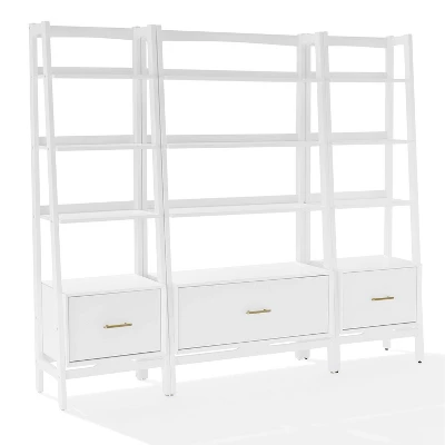 70.5" 3pc Landon Bookcase Set - Crosley 11 70.5" 3pc Landon Bookcase Set - Crosley - Image 9