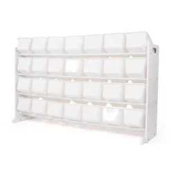 Cambridge Mega Kids' Toy Storage 28 Bin Organizer Bookshelf White - Humble Crew -Smart Office Sets GUEST 34fa6a5e f8b4 409f 99bd 9bf52634c85a