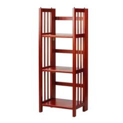 38" 3 Tier Folding Bookshelf - Flora Home -Smart Office Sets GUEST 357f2db4 85b7 4bb3 8ed3 6dc61120658f