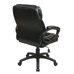 Faux Leather Managers Chair With Padded Arms - OSP Home Furnishings -Smart Office Sets GUEST 35fd4454 2ef5 401c 86e6 b6afbf426dec