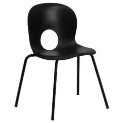 Flash Furniture HERCULES Series 770 Lb. Capacity Designer Plastic Stack Chair With Black Frame -Smart Office Sets GUEST 36c847cd f34e 4a9a 9680 185f21d19ab3