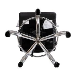 Emma And Oliver Mid-Back LeatherSoft Drafting Chair With Adjustable Foot Ring And Chrome Base -Smart Office Sets GUEST 3741c576 115d 4661 b6bb 300fe63099b5