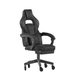 Flash Furniture X40 Gaming Chair Racing Computer Chair With Fully Reclining Back/Arms And Transparent Roller Wheels, Slide-Out Footrest -Smart Office Sets GUEST 386c81c2 5598 4d45 817a d03c242f2b78