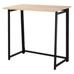 HOMCOM Writing Desk, 31.5" Folding Table For Small Space, Computer Desk With Metal Frame, Space-Saving Workstation For Home Office -Smart Office Sets GUEST 38f0b033 0848 4549 b791 81ce36af45cc