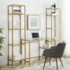 3pc Aimee Desk And Etagere Set Soft Gold - Crosley -Smart Office Sets GUEST 38fb0f1e 7539 483c 9cdd 56aac117af25
