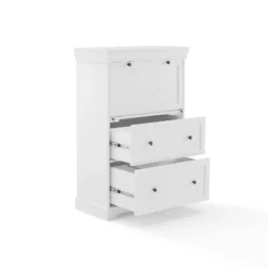 Alena Secretary Desk White - Crosley -Smart Office Sets GUEST 39442430 4735 4ae8 9b97 7cd7fae2cd49