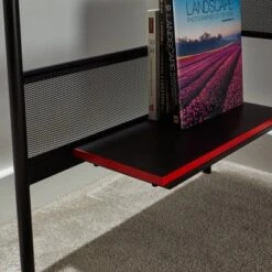 ICarus Mesh Gaming Desk With Wood Desktop - X Rocker -Smart Office Sets GUEST 398df773 792b 4217 8293 a4a42f05ebae