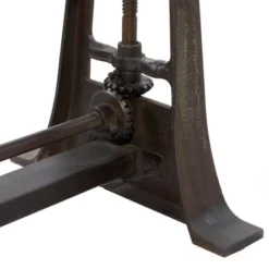 Industrial Teak Wood Console Table Brown - Olivia & May -Smart Office Sets GUEST 398ede8b d052 4ca4 961d 63dee197788e