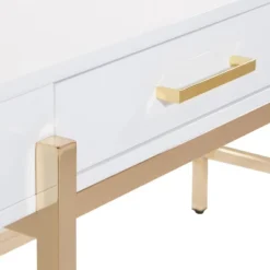 Broadway Desk White Gloss - OSP Home Furnishings -Smart Office Sets GUEST 3b804213 c3c5 443e bda0 a07d3b8c5dd9