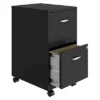 Space Solutions 18 Inch Wide Metal Mobile Organizer File Cabinet For Office Supplies And Hanging File Folders With 2 File Drawers, Charcoal -Smart Office Sets GUEST 3c1963b8 8e26 439f 93fc 230b81c23b7c