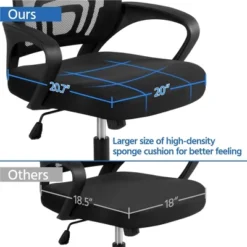 Yaheetech Adjustable Ergonomic Computer Chair Office Chair -Smart Office Sets GUEST 3cdbff90 deae 4003 bebc 45a06e4b43d1