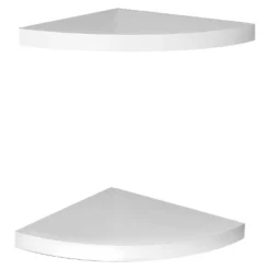(Set Of 2) 11.5" X 1.5" Radial Floating Corner Shelves - Danya B. -Smart Office Sets GUEST 3d0e0e28 04f7 4f83 ad1e 181934f91ddf