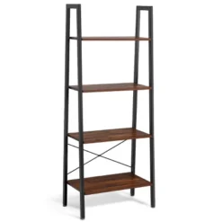 Tangkula 4-Tier Ladder Bookshelf Display Ladder Rack Free-Standing Plant -Smart Office Sets GUEST 3d5737bd 2c93 4fb7 b53d 00f41fecdf43