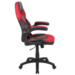 BlackArc Gamma Gaming Desk & Chair Set - Black & Red High Back Gaming Chair With Flip-Up Arms; Desk With Detachable Headphone Hook/Cupholder -Smart Office Sets GUEST 3e8a4a32 9ed1 4ab7 ace7 f7f4756c4c5f