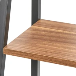 3pc Denton Ladder Desk And Shelf Walnut/Black - Buylateral -Smart Office Sets GUEST 3f75ee8a f1bc 4b19 b88a 514a2b7af72c