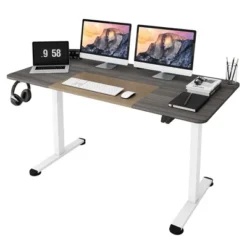 Tangkula 55" Electric Standing Desk Height Adjustable Home Office Table W/ Hook -Smart Office Sets GUEST 4012589a 57dd 4a92 b2b7 f08219fa2340