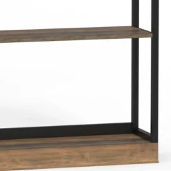 32" Oslo 3 Shelf Contemporary Wood And Metal Etagere Bookcase Brown/Black - Danya B. -Smart Office Sets GUEST 41cd908a 72d0 4459 8008 7d7a81f334c3