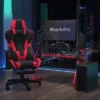 BlackArc Echo Gaming Desk & Chair Set: Black & Red Faux Leather Reclining Gaming Chair; Gaming Desk With Headphone Hook And Cupholder -Smart Office Sets GUEST 42169d98 0675 4203 bb13 a08a01bd923b