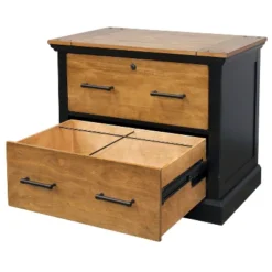 Toulouse File Cabinet Honey/Black - Martin Furniture -Smart Office Sets GUEST 437934ed ee44 4cfb b7e0 61d5caac8474