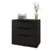 Next 3 Drawer Filing Cabinet Black - Nexera -Smart Office Sets GUEST 45398664 4a66 4055 a898 5b0d90e2f24b