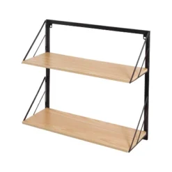 Honey-Can-Do 2 Tier Laundry Shelf With Wood Light Oak -Smart Office Sets GUEST 45be4f8a 3410 4dc4 91f0 6761f33ecb66