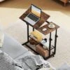 Costway Mobile Stand Up Desk With Tilting Tabletop Storage Shelves Wheels For Living Room Gray/Brown 1 Costway Mobile Stand Up Desk With Tilting Tabletop Storage Shelves Wheels For Living Room Gray/Brown -Smart Office Sets GUEST 45fa446a c2c6 43c7 a5db 60ac182303b9