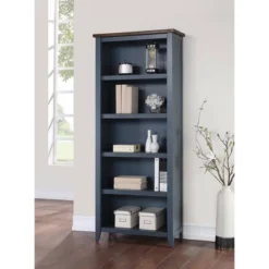 Farmhouse Open Wood Bookcase - Martin Furniture