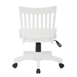 Deluxe Armless Wood Bankers Chair White - OSP Home Furnishings -Smart Office Sets GUEST 4802173a 7b59 42ee a9b3 619951129bcb