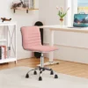 Yaheetech Velvet Low Back Armless Desk Chair Office Chair With Wheels -Smart Office Sets GUEST 484d98ba 2b7e 4628 97e3 221c28a7e371
