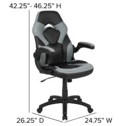 Emma And Oliver Gaming Desk & Chair Set With Cup Holder, Headphone Hook, And Monitor Stand -Smart Office Sets GUEST 48fa36fb 2f67 4236 aa19 2333d6fdb009