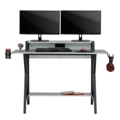 Challenger Gaming Table Black/Silver - SD Gaming -Smart Office Sets GUEST 497d0214 9b6d 4957 9c2e f60759a21eec