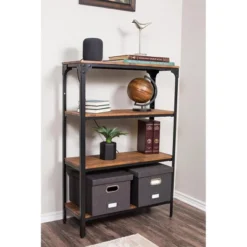 Internet's Best 4-Pack Collapsible File Storage Organizer With Lid - Charcoal -Smart Office Sets GUEST 49f9f709 125a 4e50 80ba d676b074385b