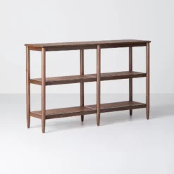 Wood & Cane 3-Shelf Console Bookcase - Hearth & Hand™ With Magnolia -Smart Office Sets GUEST 4ab82b80 6464 433a b7b1 220188314835