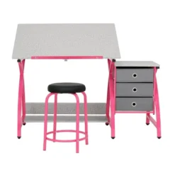 Comet Plus Drawing Table And Stool Set - Studio Designs -Smart Office Sets GUEST 4cc70d04 de70 4c87 b81b 8b93fddf1a0a