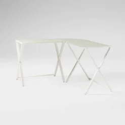 Modern Glass L Shaped Gaming Computer Desk White - Saracina Home -Smart Office Sets GUEST 4e11ada7 6b6a 44e5 ae2e 2e6e7b38b45e