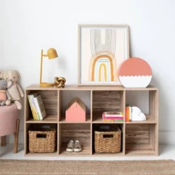 47.05" Piperton 8 Cube Organizer Natural - Signature Design By Ashley