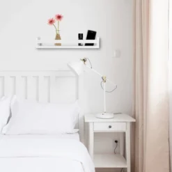 18" X 3.2" 18" Decorative Spice Organizer Rack Shelf White – Danya B. -Smart Office Sets GUEST 4eff319e 1279 4943 8eeb 8020d9563e7d