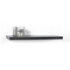 36" X 8" Modern Floating Shelf Wall Mounted Hidden Brackets Black - Inplace -Smart Office Sets GUEST 4f94374e 995f 44c7 8547 178ca998e1d1